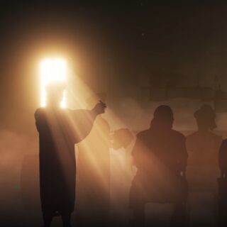 La scène du banquet de Carcassonne.
VidéoMapping.
#motiondesign 
#silouhette 
#medieval 
#feast